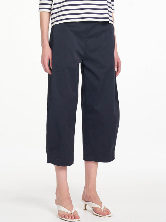 Mela Purdie Crop Barrel Pant (Navy)
