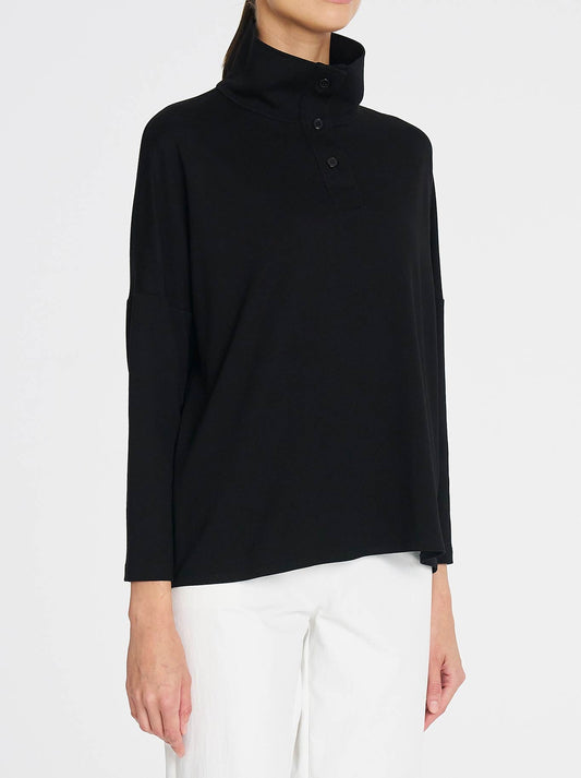MELA PURDIE TAB SWEATER (Black)