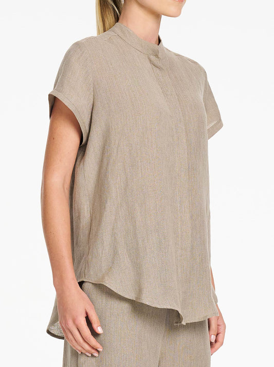Mela Purdie Stand Shirt (Stucco)