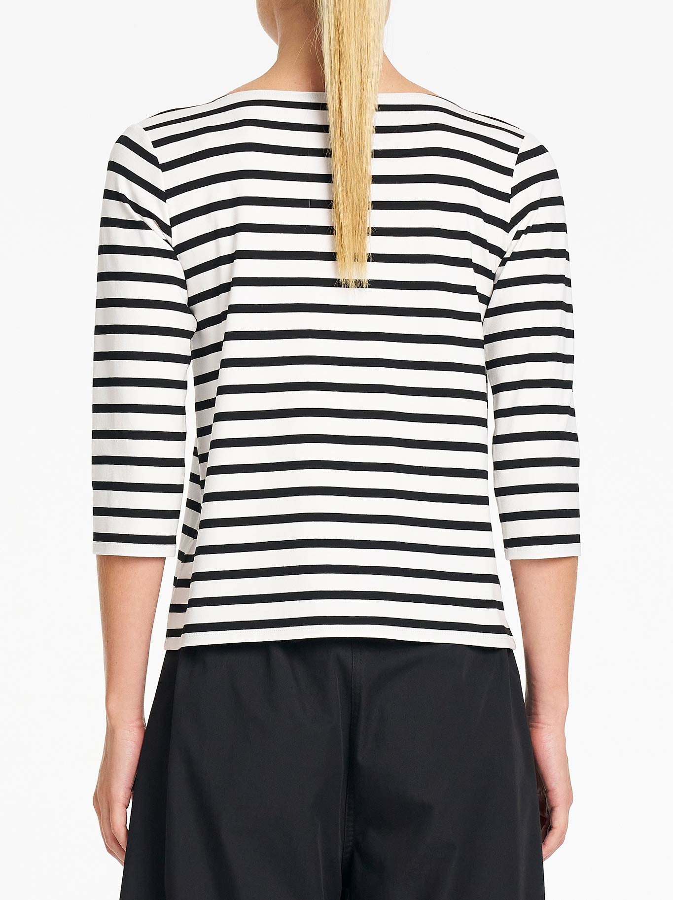 Mela Purdie Relaxed Boat Neck (White/Black)
