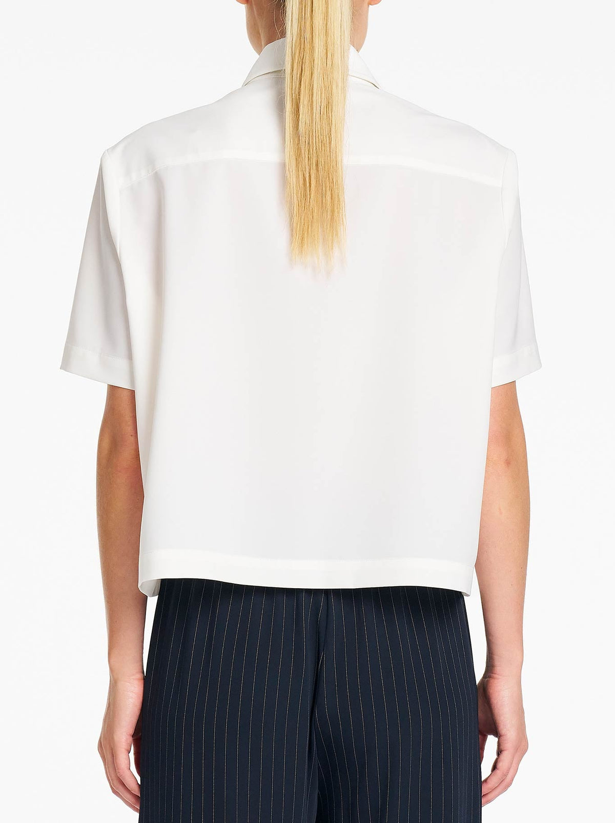 MELA PURDIE CROP SHIRT (Chalk)