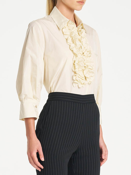 Mela Purdie Ruffle Resort Top (Vanilla)