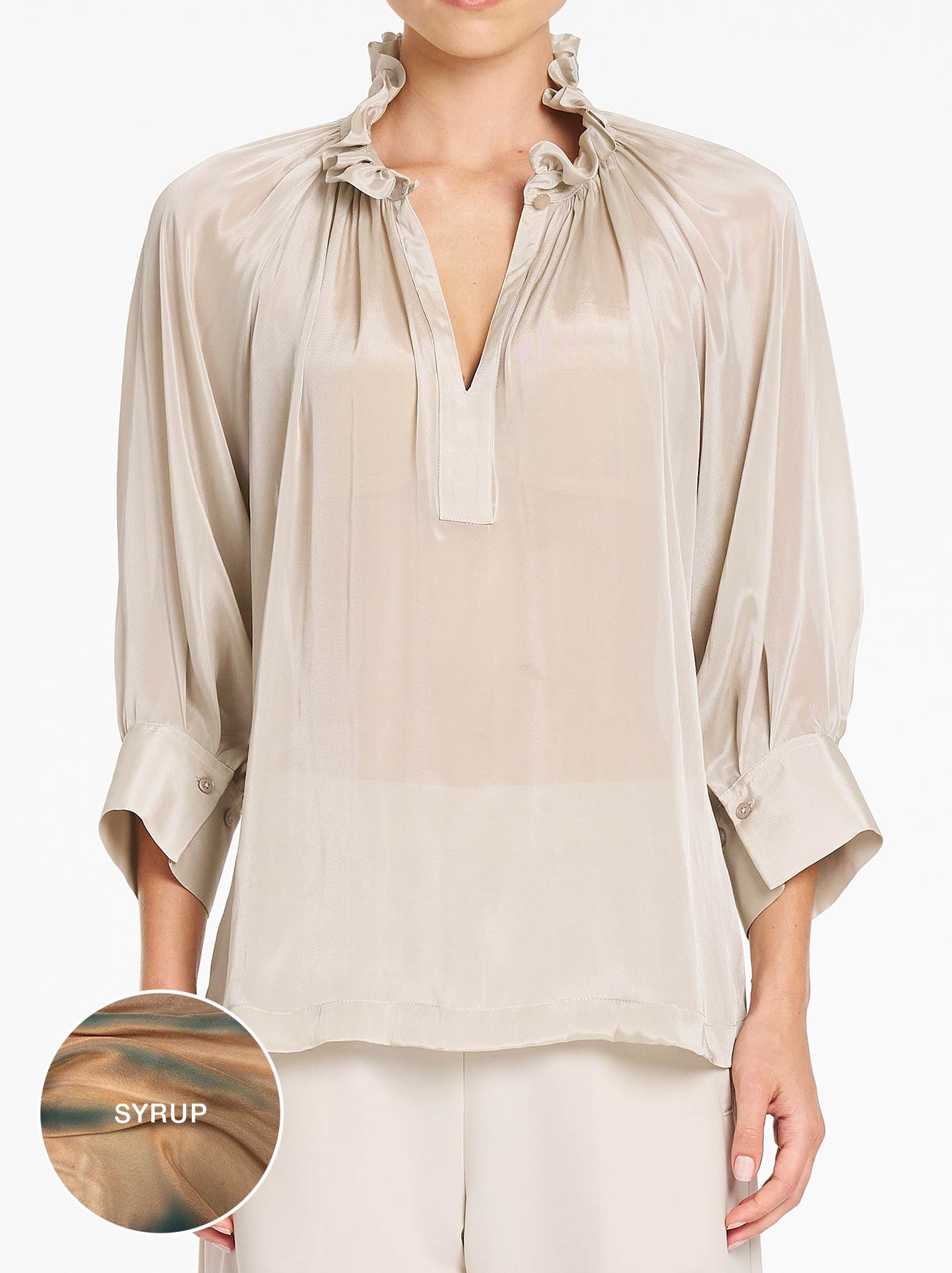 Mela Purdie Roman Blouse (Galaxy)