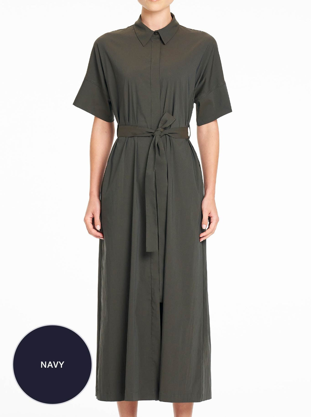 Image of Dresses. Product name - MELA PURDIE PACE DRESS in Navy colour by brand - Mela Purdie