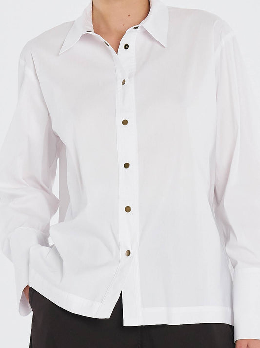 MELA PURDIE STUD SHIRT (White)
