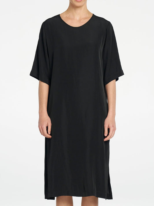 Image of Dresses. Product name - Mela Purdie Plaza Dress in French Navy colour by brand - Mela Purdie