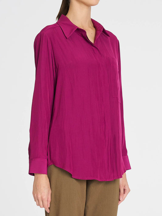 Mela Purdie Single Pocket Shirt (Mulberry)