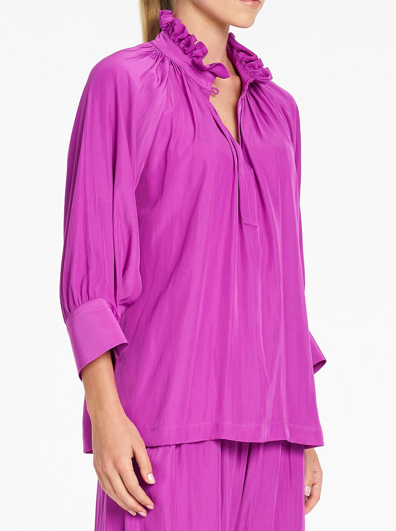 MELA PURDIE ROMAN BLOUSE (Dahlia)