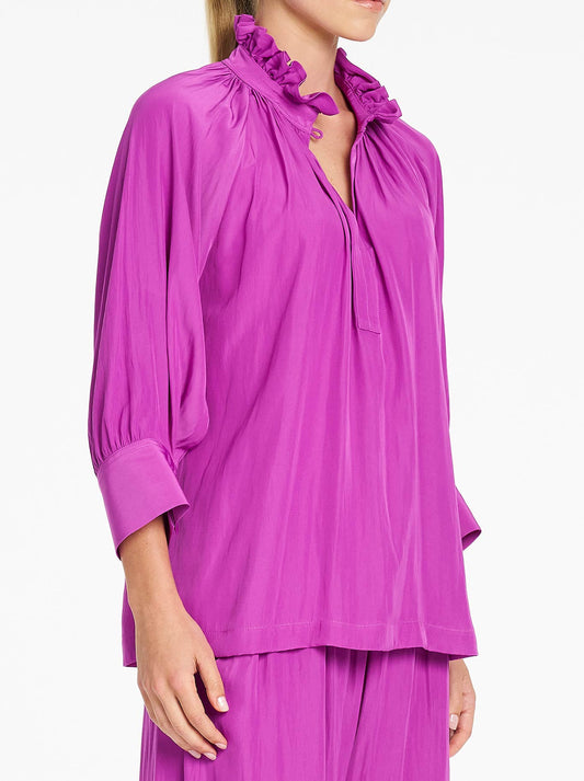 MELA PURDIE ROMAN BLOUSE (Dahlia)