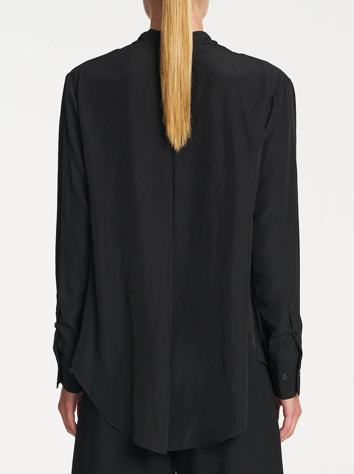 Mela Purdie Scallop Blouse (Black)