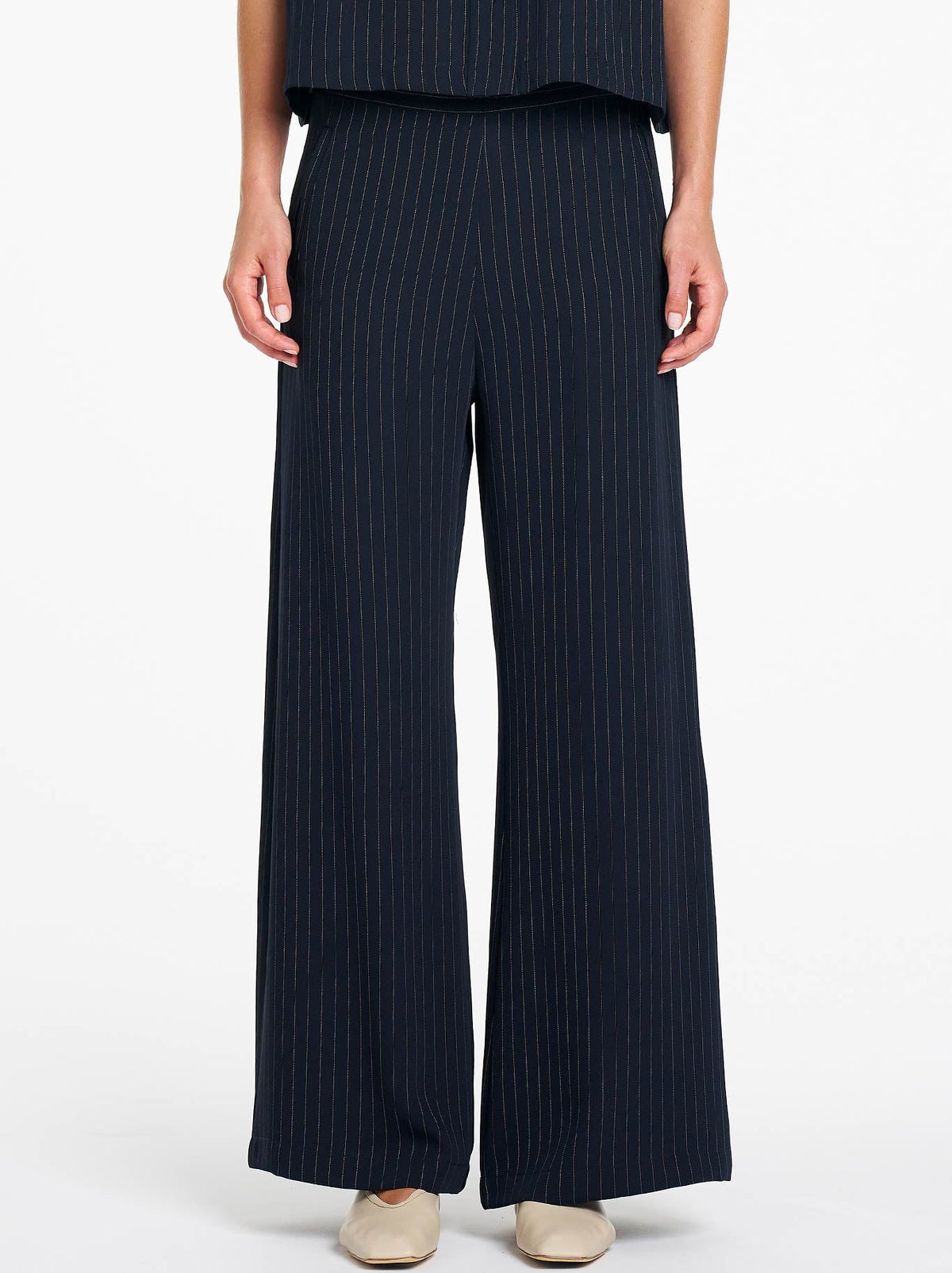 MELA PURDIE SUIT PANT (Black/Vanilla)