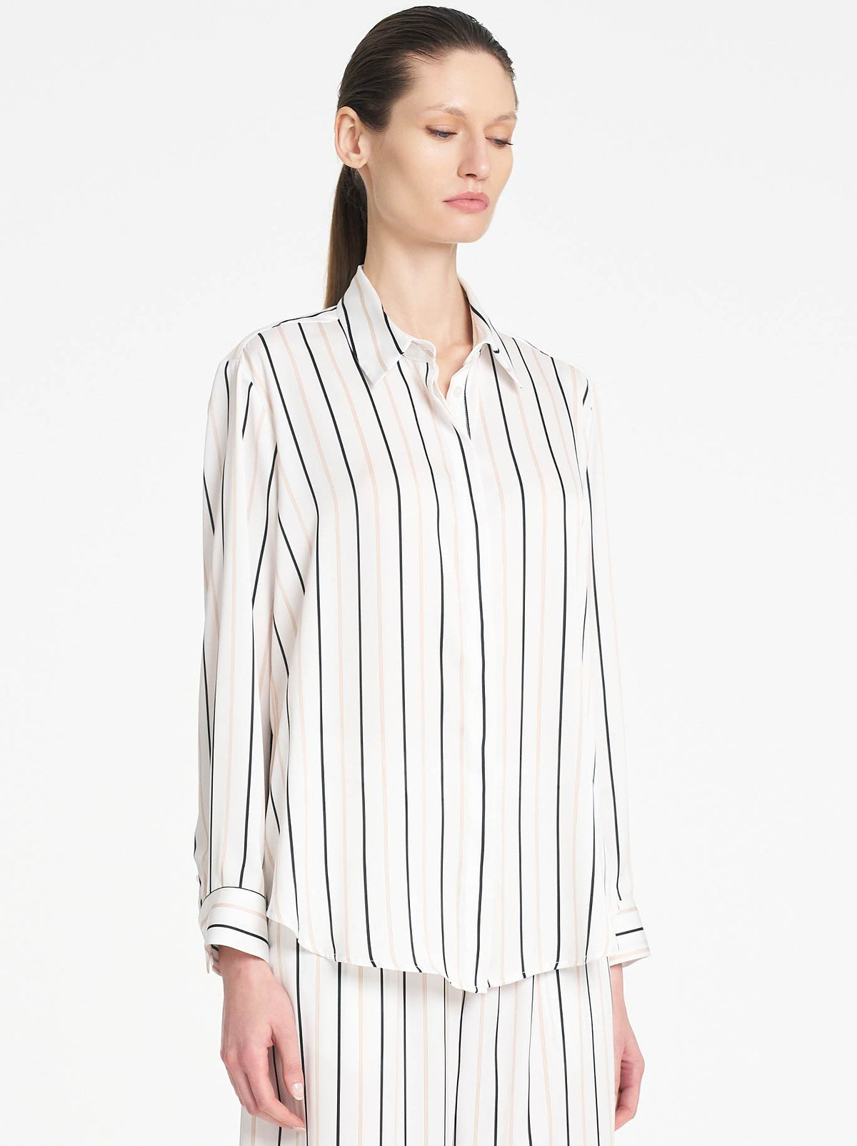 Mela Purdie Soft Shirt (White/Black)