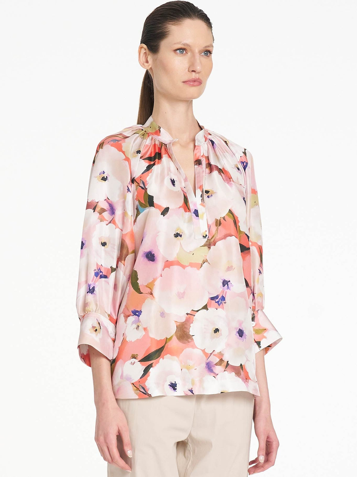 MELA PURDIE ROMAN SHIRT (Poppy)