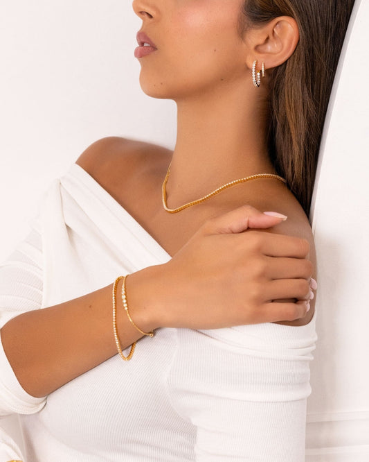 LAVANA Melbourne Gold Diamond Tennis Bracelet