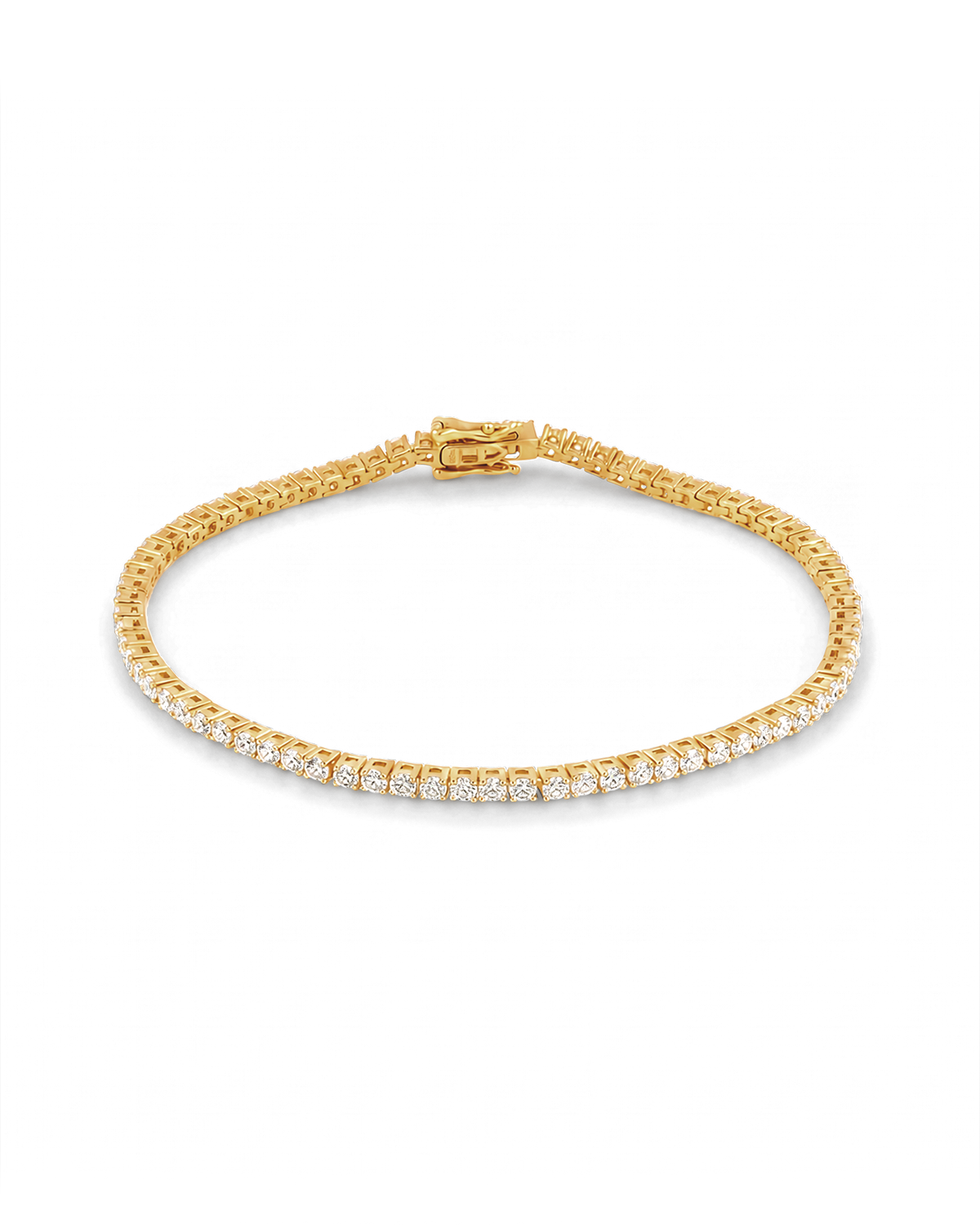 Image of Bracelets. Product name - Melbourne Gold Diamond Tennis Bracelet in colour by brand - LAVANA