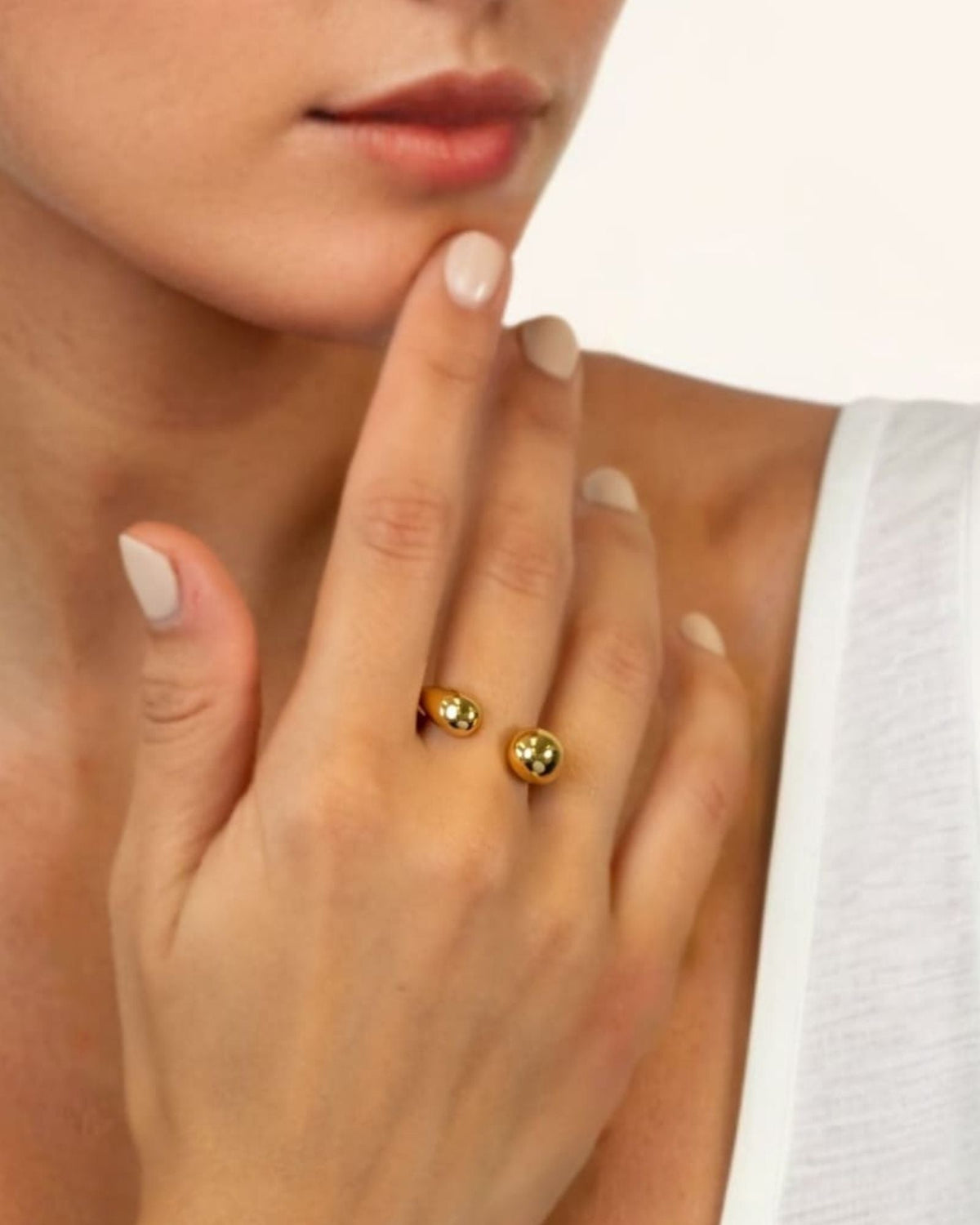 LAVANA Melt Silver Open Ring