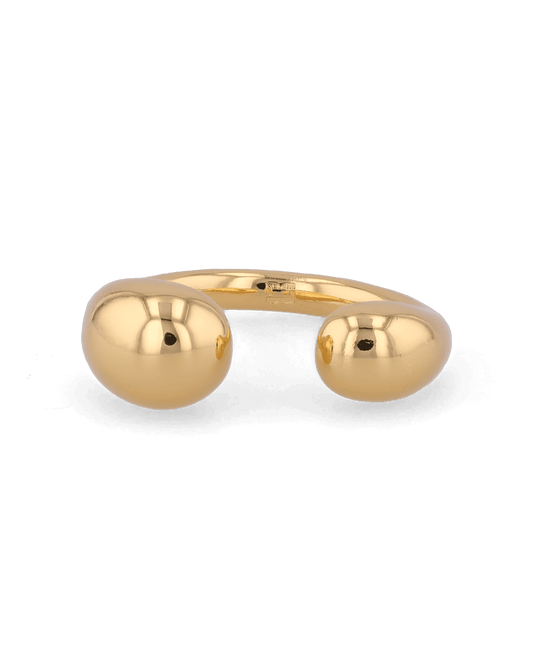 Image of Rings. Product name - Melt Gold Open Ring in colour by brand - LAVANA