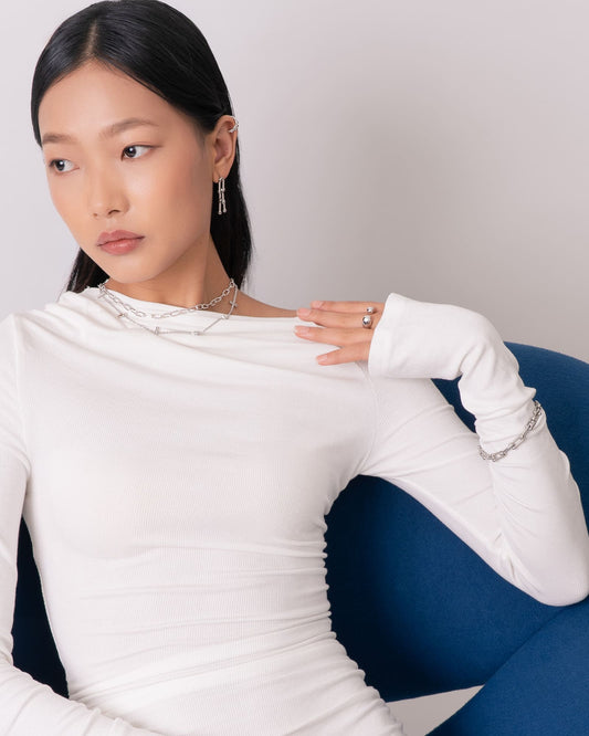 LAVANA Melt Silver Open Ring