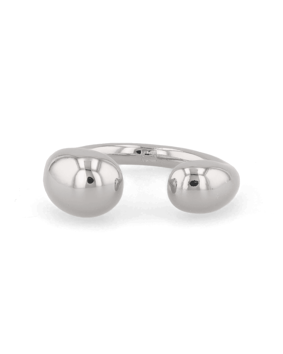 Image of Rings. Product name - Melt Silver Open Ring in colour by brand - LAVANA