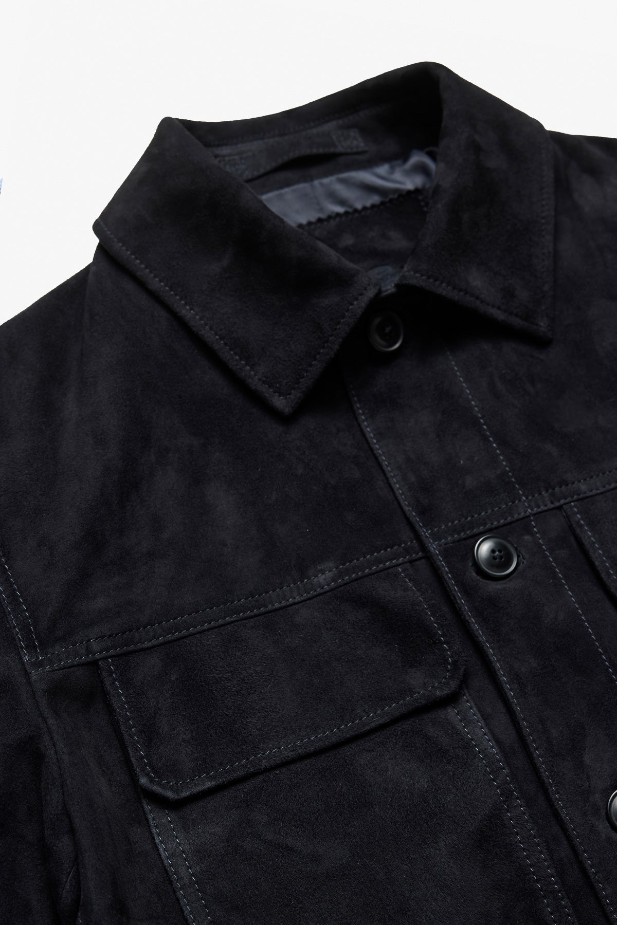 Anthony Squires Mercer Suede Jacket (Navy)