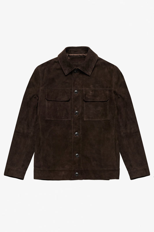 Anthony Squires Mercer Suede Jacket (Brown)
