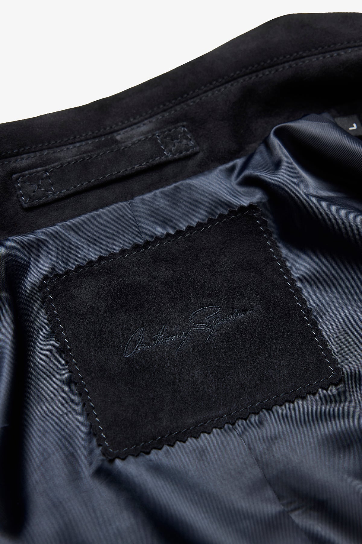 Anthony Squires Mercer Suede Jacket (Navy)