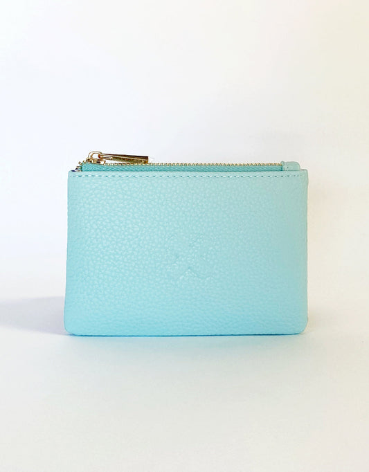 Image of Accessories. Productname: Mia Coin Purse - in Sky Blue colour by brand - White & Co.