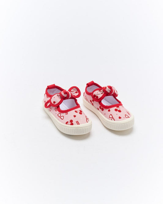 Image of Shoes. Productname: Walnut Melbourne Millie Canvas in Mon Cherie colour by brand - Walnut Melbourne