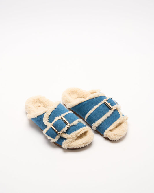Walnut Melbourne Mimi Slide (Denim)