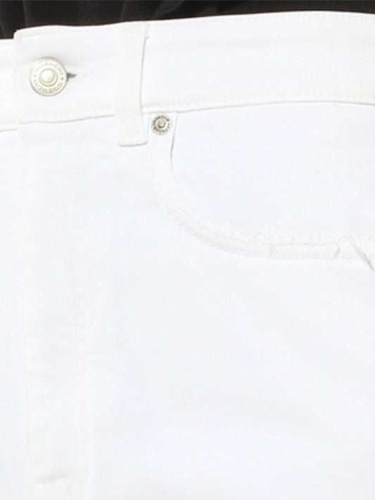 GIVENCHY Mini Denim Shorts (White)