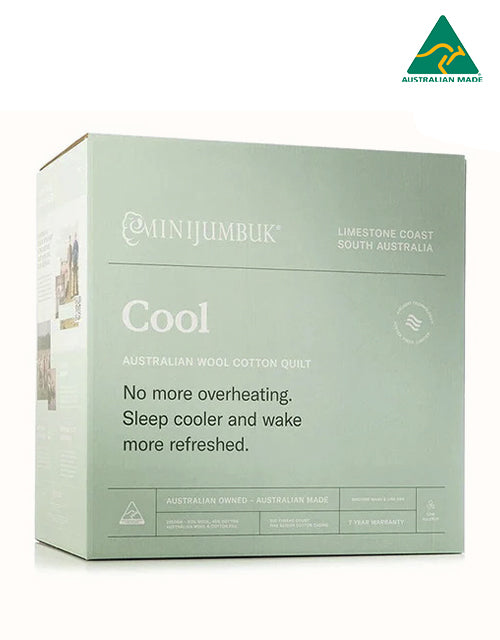 Image of Decor. Product name - Minijumbuk Cool Australian Wool Cotton Quilt in White colour by brand - Minijumbuk