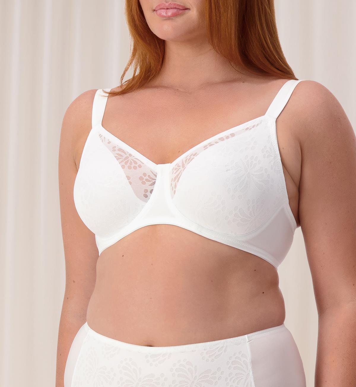 Triumph Lacy Minimiser Bra (White)