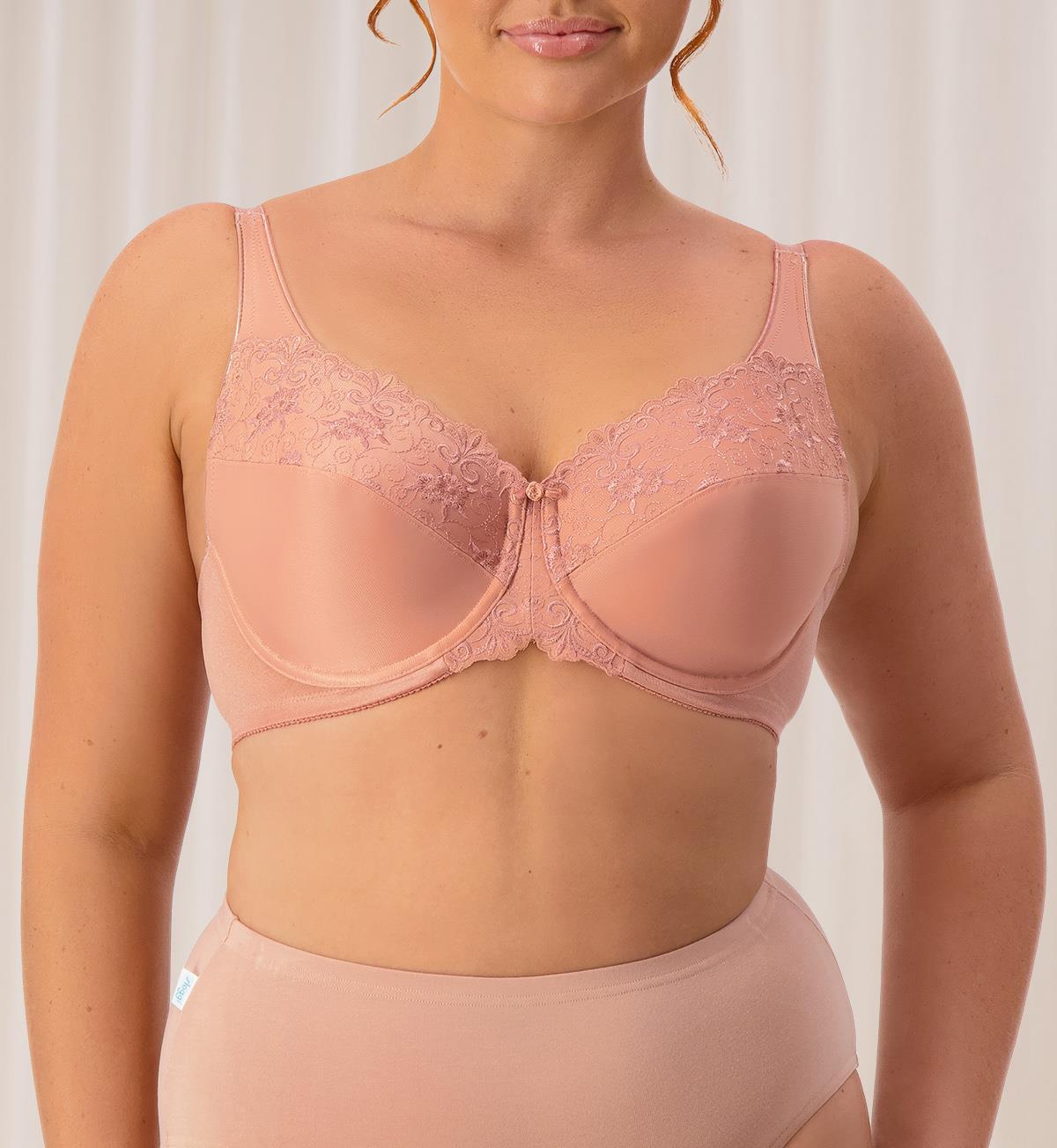 Triumph Embroidered Minimiser Twin Pack Underwired Bra (Pink Tan Combination)