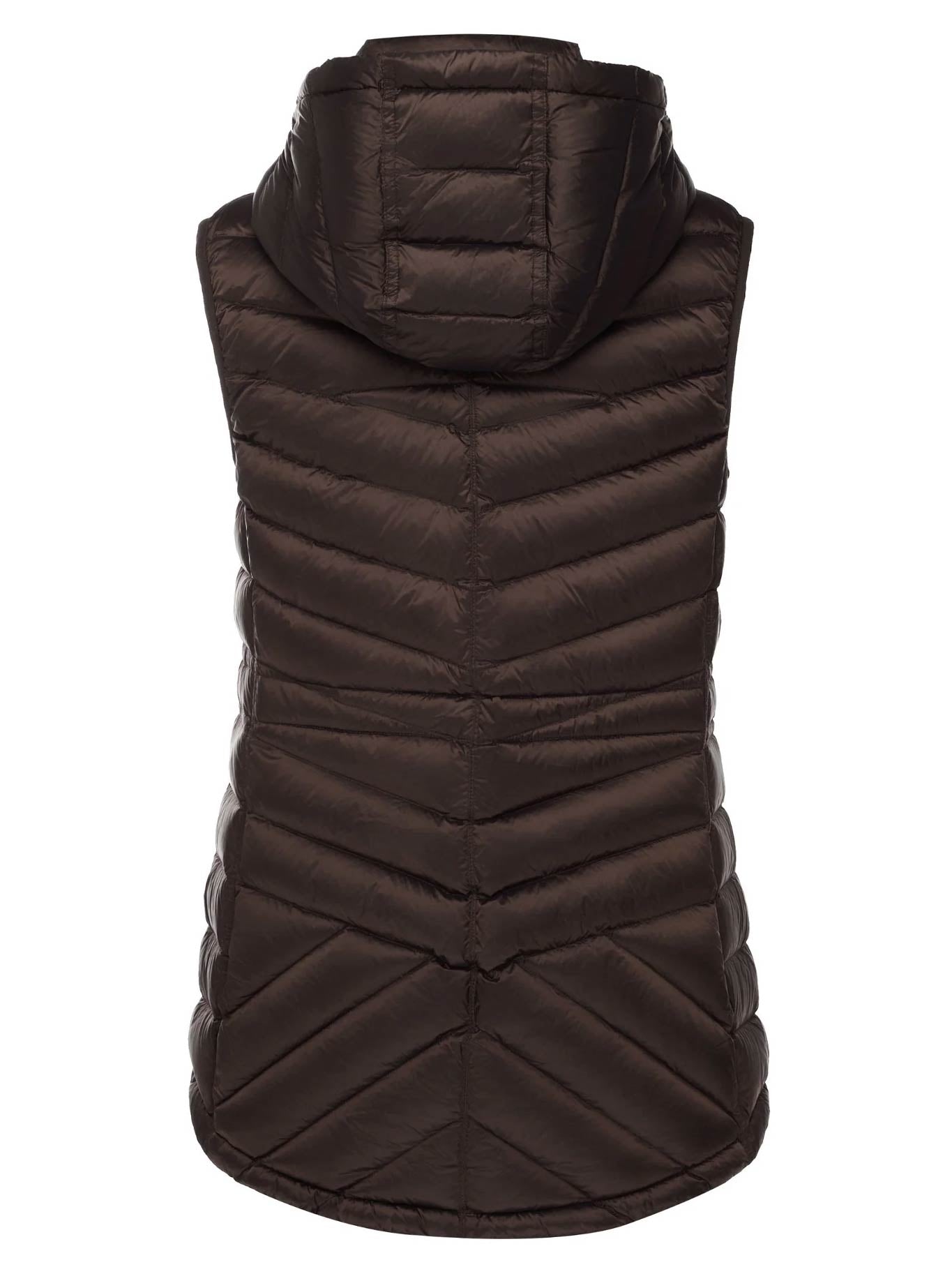 MOKE MARY CLAIRE PACKABLE DOWN PUFFER VEST (Chocolate)