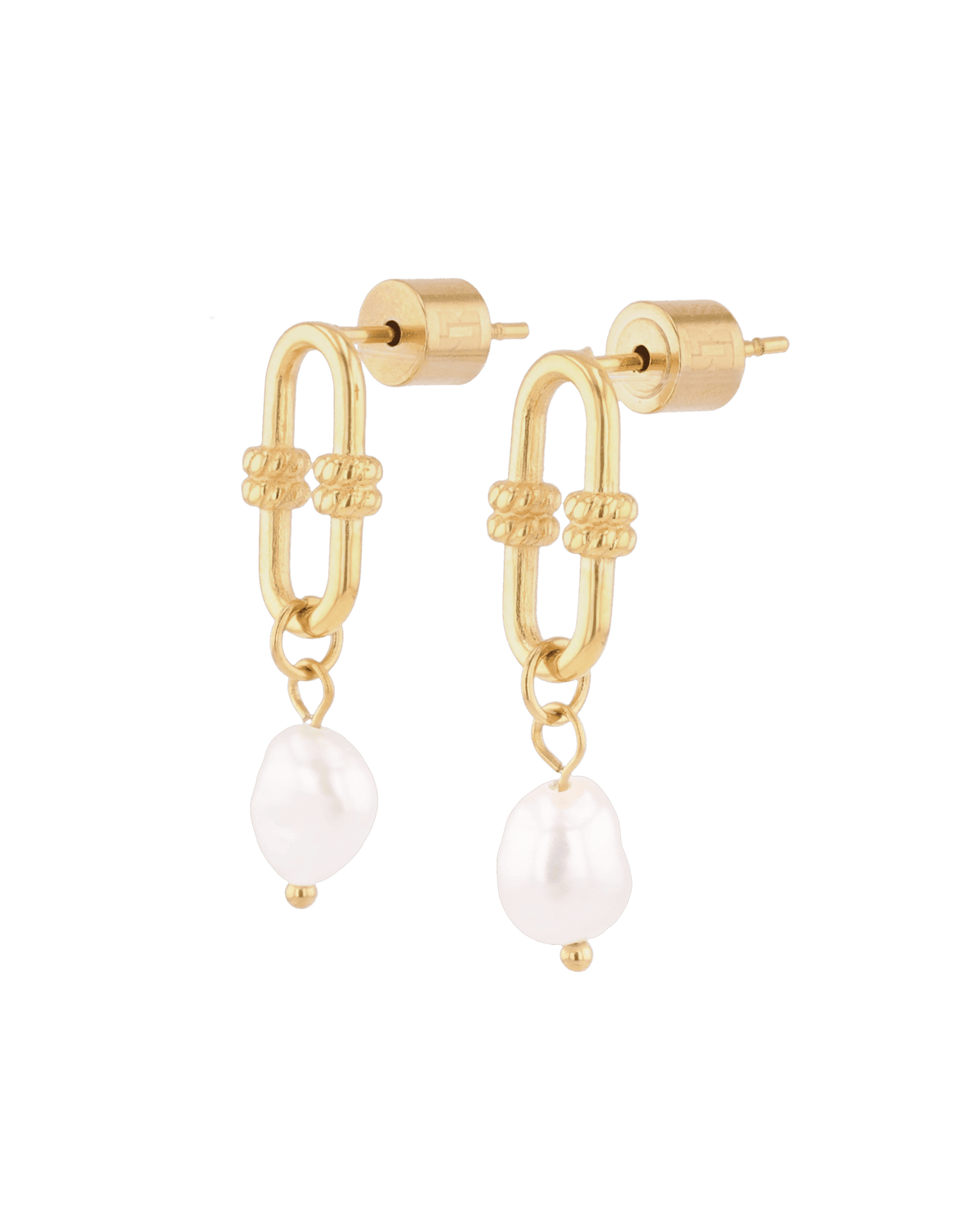 LAVANA Monaco Gold Pearl Earrings