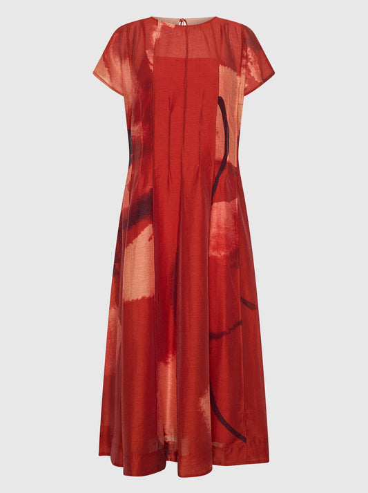 MORRISON ASTRA PINTUCK DRESS (Poppy)