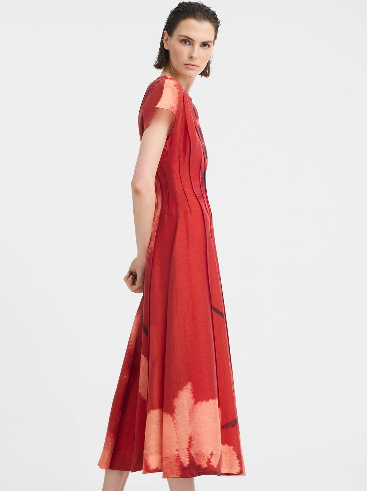 MORRISON ASTRA PINTUCK DRESS (Poppy)