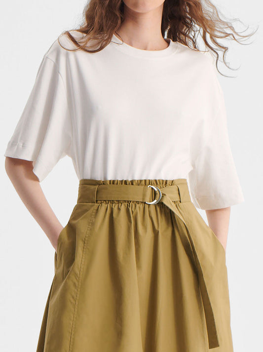 Image of a model wearing Tops. Productname: MORRISON BAILEY TEE in White colour by brand - Morrison