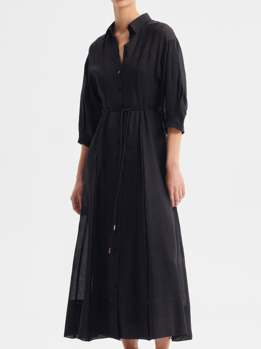 Image of Dresses. Productname: MORRISON BONITA SHIRT DRESS in Black colour by brand - Morrison