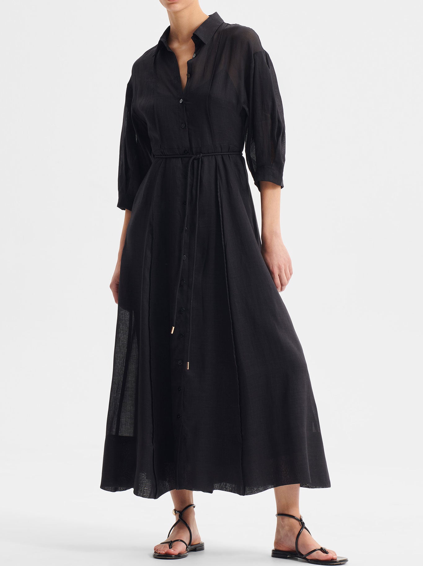 MORRISON BONITA SHIRT DRESS (Black)