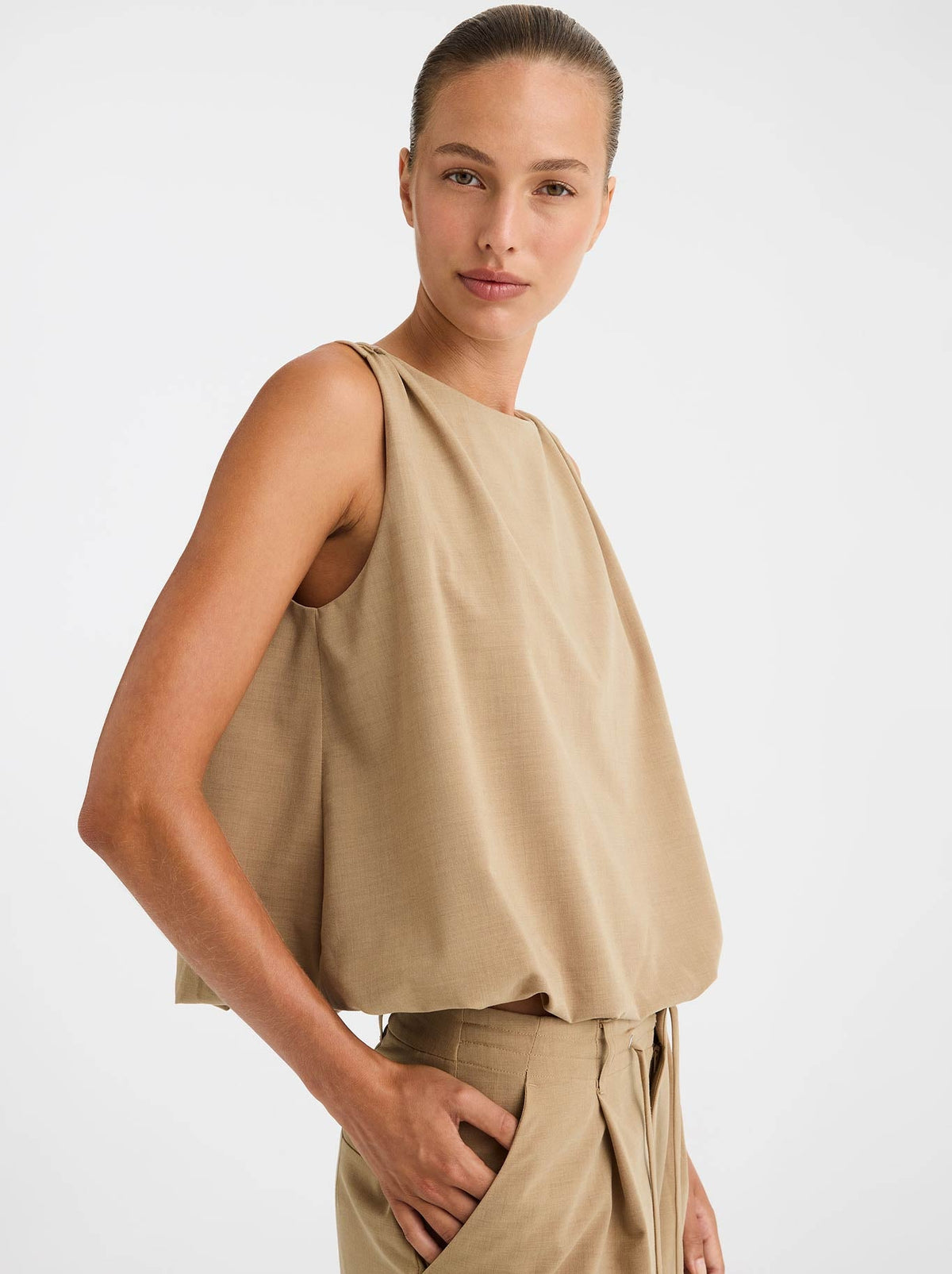 MORRISON BRIXTON TOP (Biscuit)