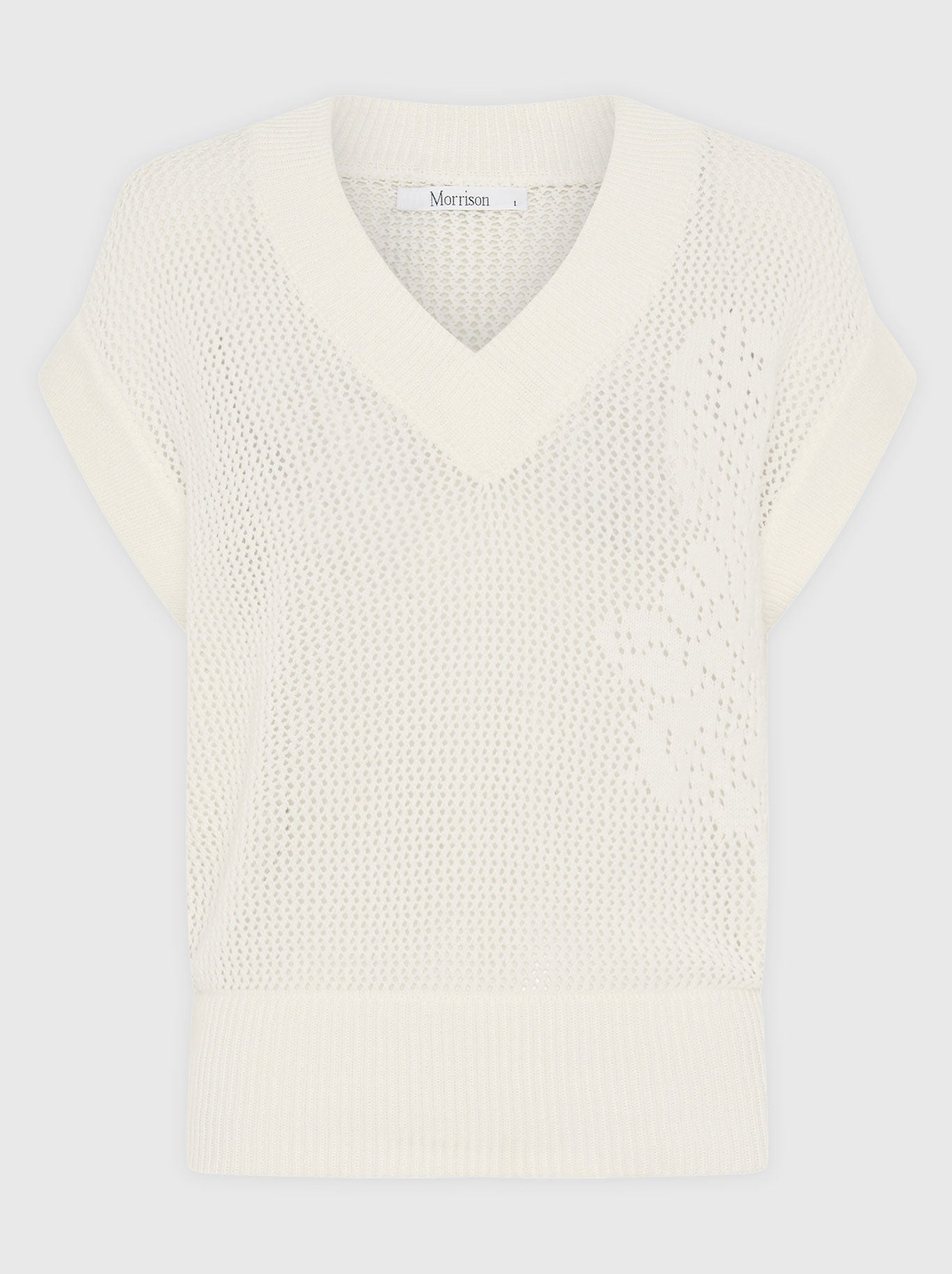MORRISON CHIARA KNIT VEST (White)