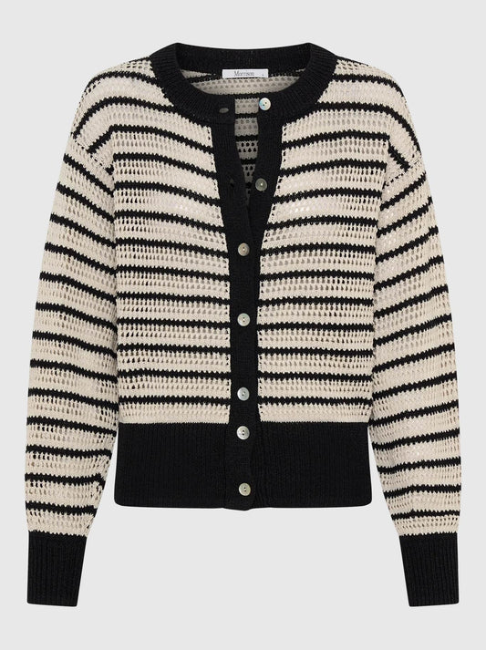 MORRISON CLOVER KNIT CARDI (Stripe)