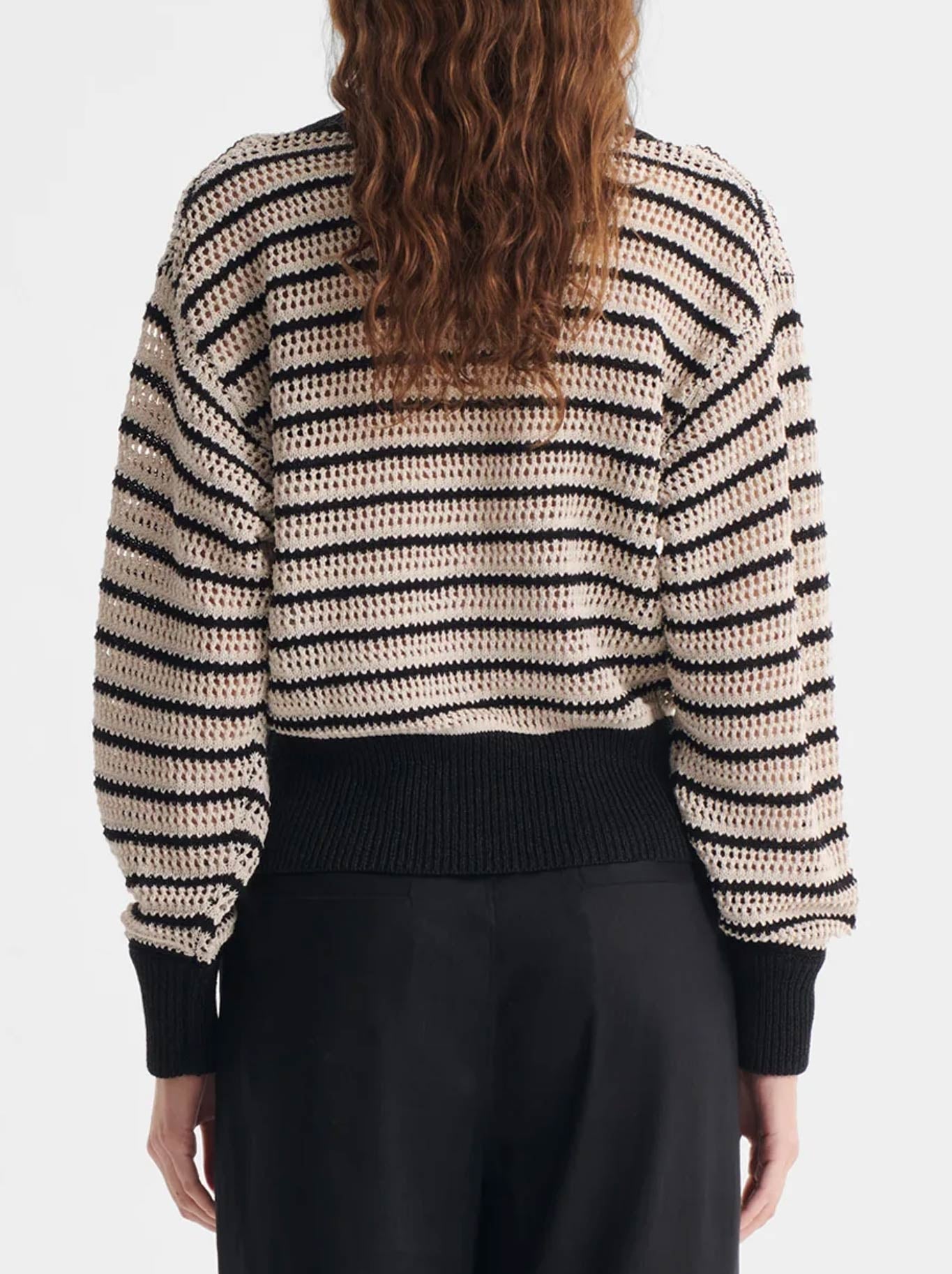 MORRISON CLOVER KNIT CARDI (Stripe)
