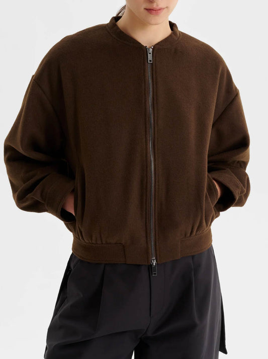 Image of Coats & Jackets. Productname: MORRISON ELIO BOMBER JACKET in Hunter colour by brand - Morrison