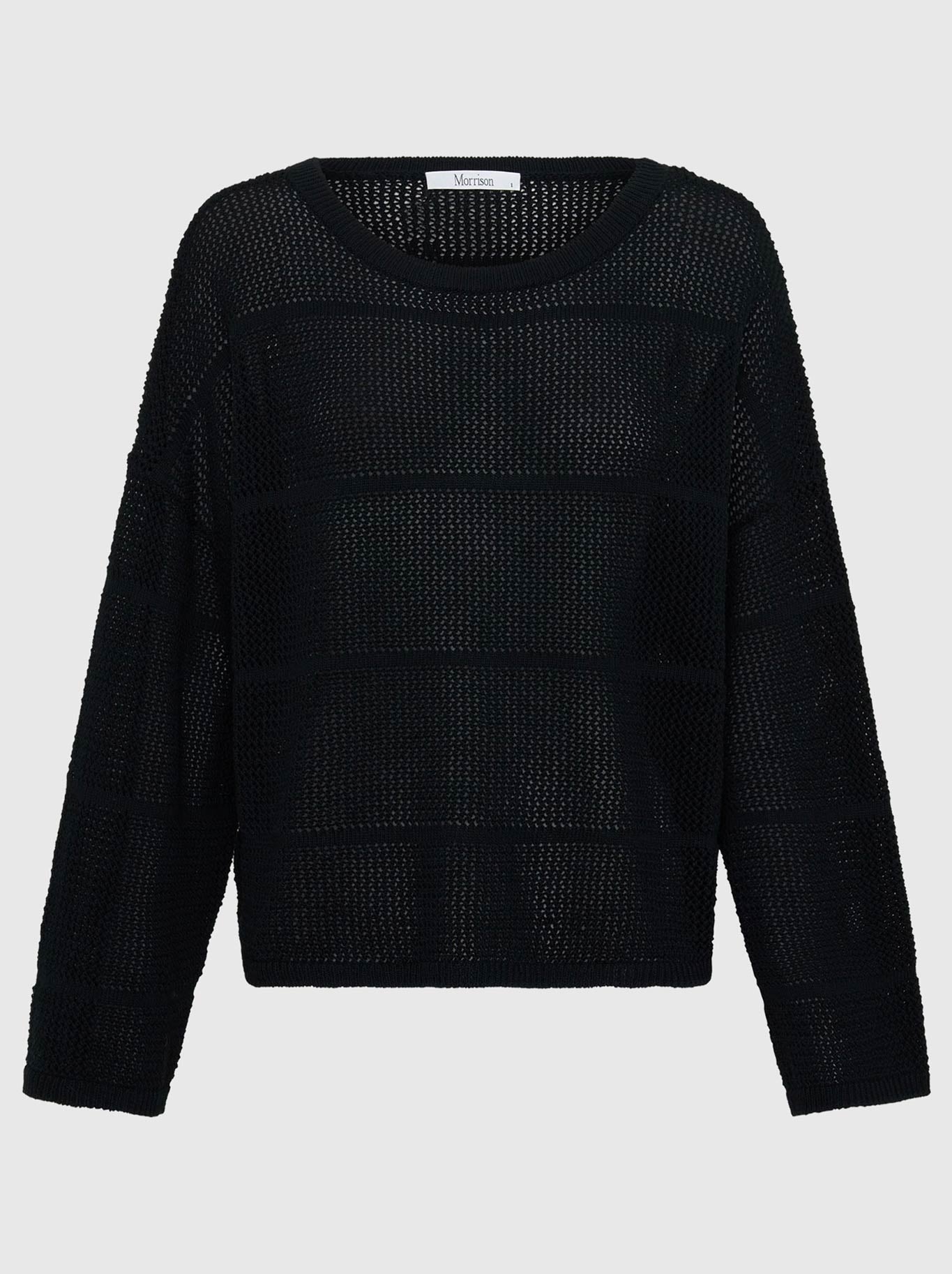 MORRISON ELIRA KNIT BOAT NECK (Black)