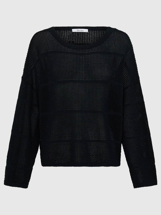 MORRISON ELIRA KNIT BOAT NECK (Black)