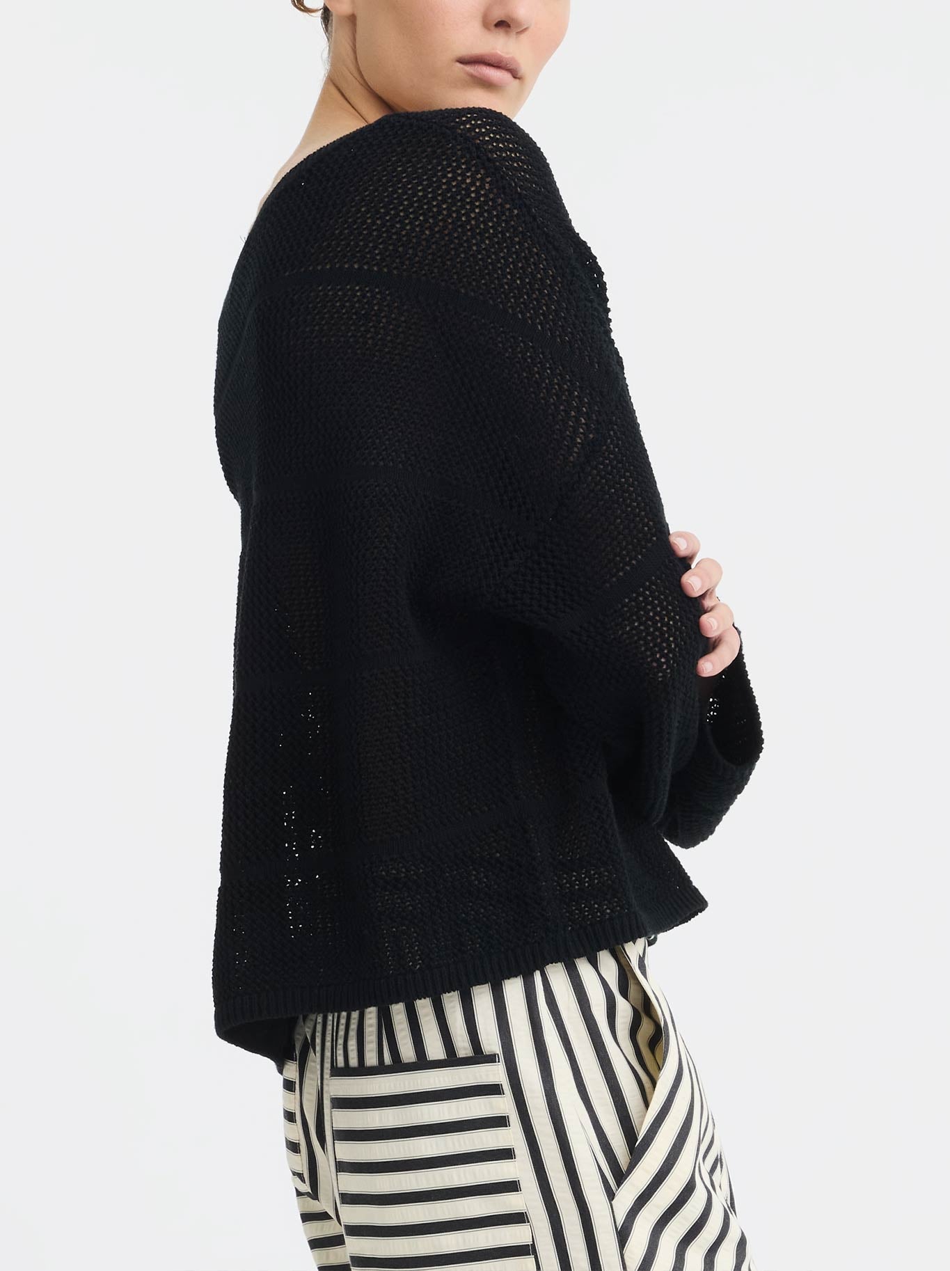 MORRISON ELIRA KNIT BOAT NECK (Black)