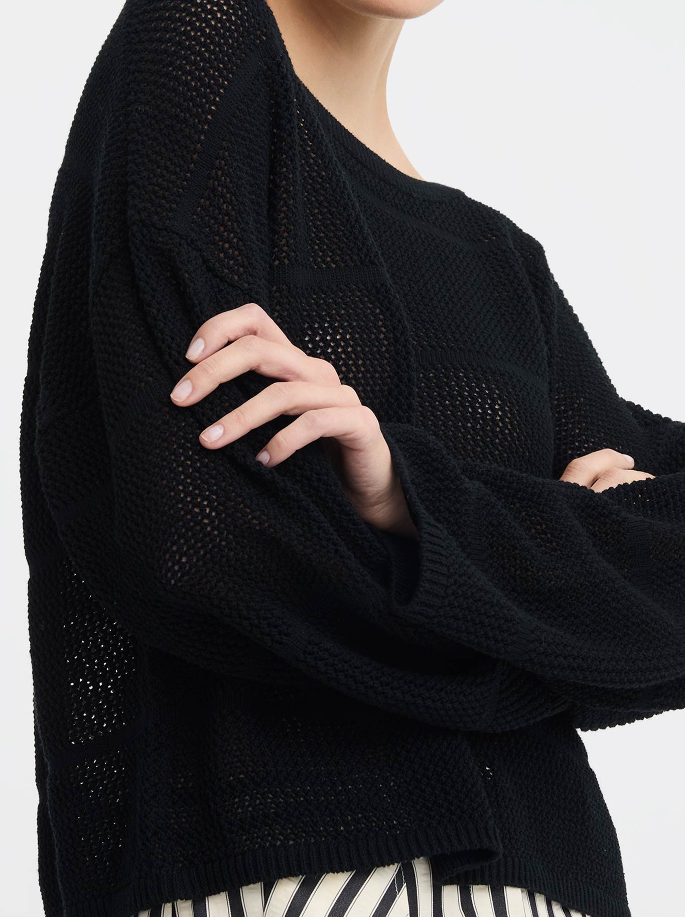 MORRISON ELIRA KNIT BOAT NECK (Black)