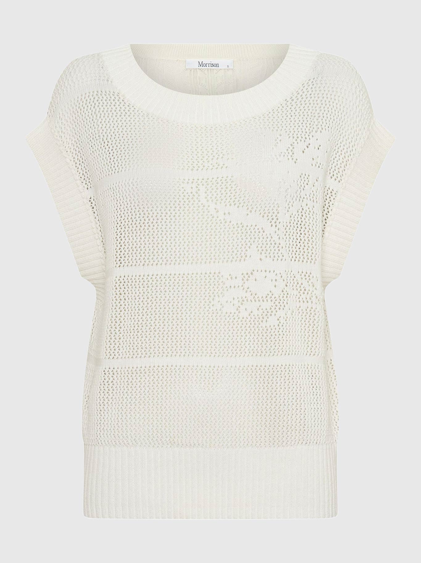 MORRISON ELIRA KNIT VEST (White)
